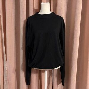 vintage slouchy black sweater